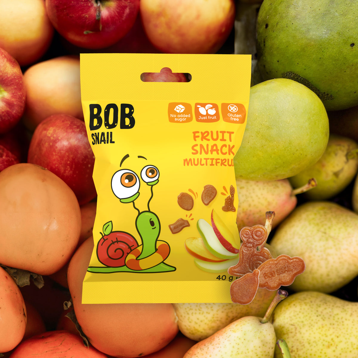 Bob Snail Fruchtsnack Multifrucht 40 g