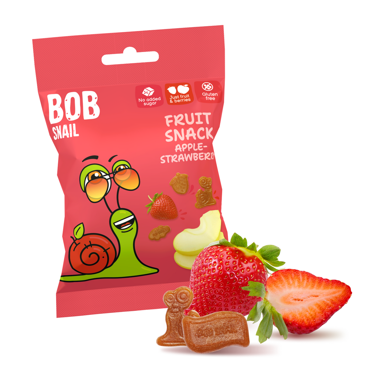 Bob Snail Fruchtsnack Apfel-Erdbeere 40 g