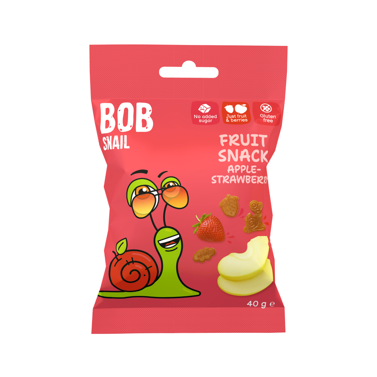 Bob Snail Fruchtsnack Apfel-Erdbeere 40 g