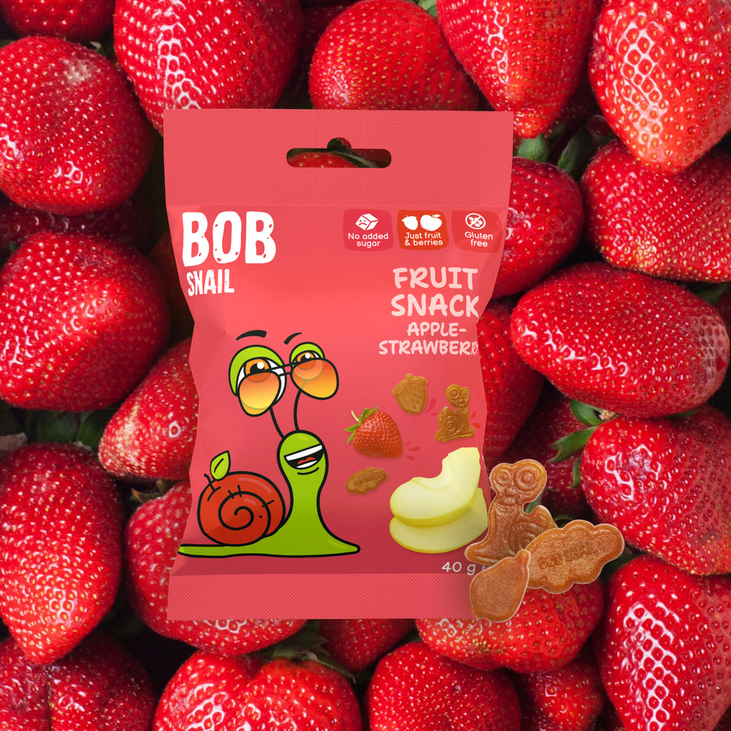 Bob Snail Fruchtsnack Apfel-Erdbeere 40 g