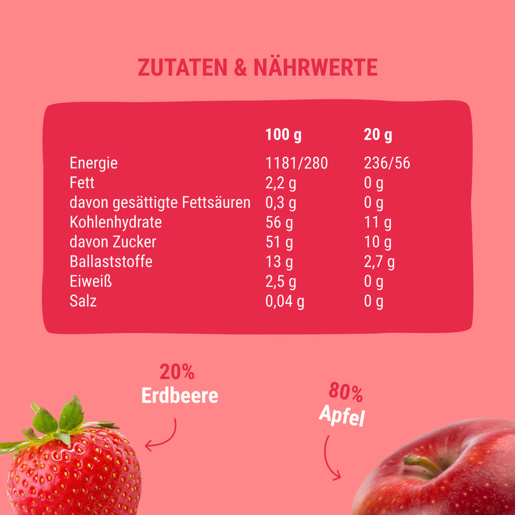 Bob Snail Fruchtsnack Apfel-Erdbeere 40 g