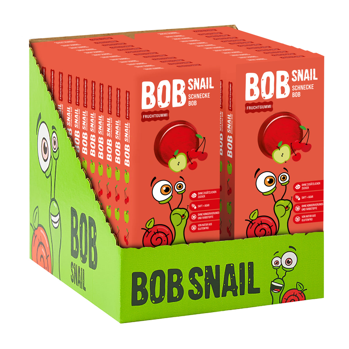 Bob Snail Fruchtgummi Apfel-Kirsche 27 g