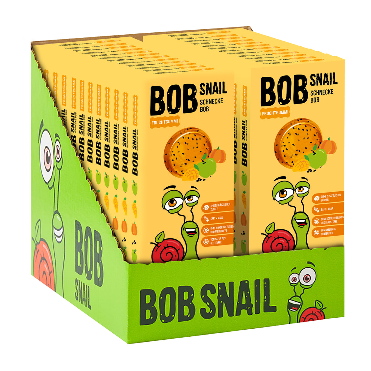 Bob Snail Fruchtgummi Apfel-Mango-Kürbis-Chia 27 g