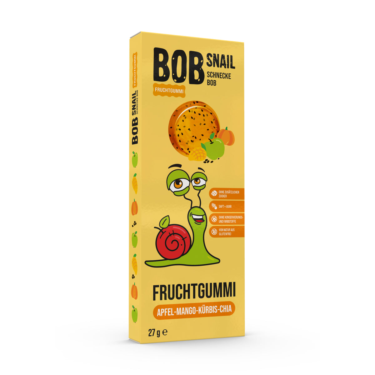 Bob Snail Fruchtgummi Apfel-Mango-Kürbis-Chia 27 g