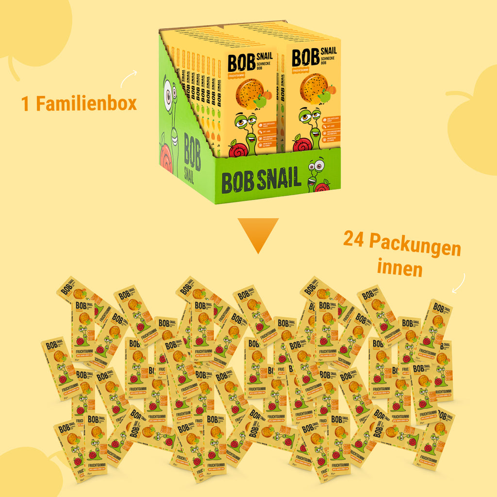 Bob Snail Fruchtgummi Apfel-Mango-Kürbis-Chia 27 g