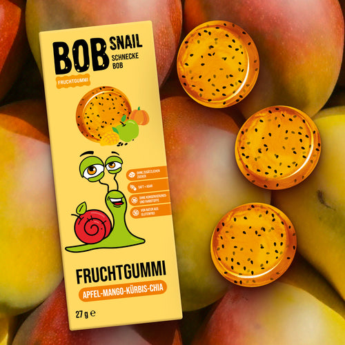 Bob Snail Fruchtgummi Apfel-Mango-Kürbis-Chia 27 g