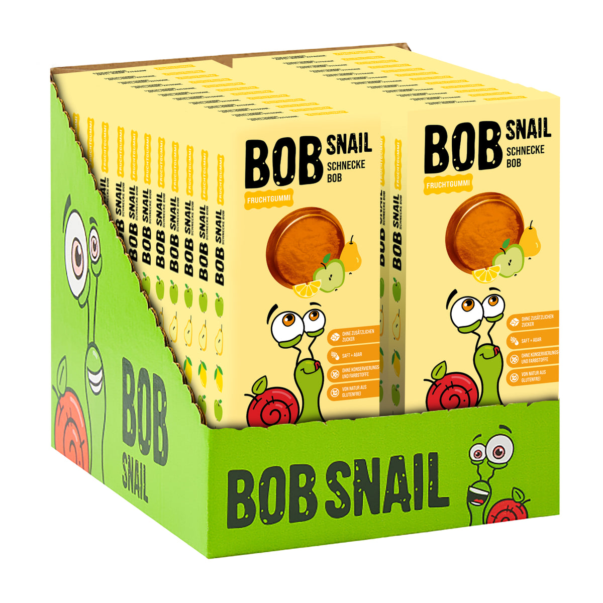 Bob Snail Fruchtgummi Apfel-Birne-Zitrone 27 g