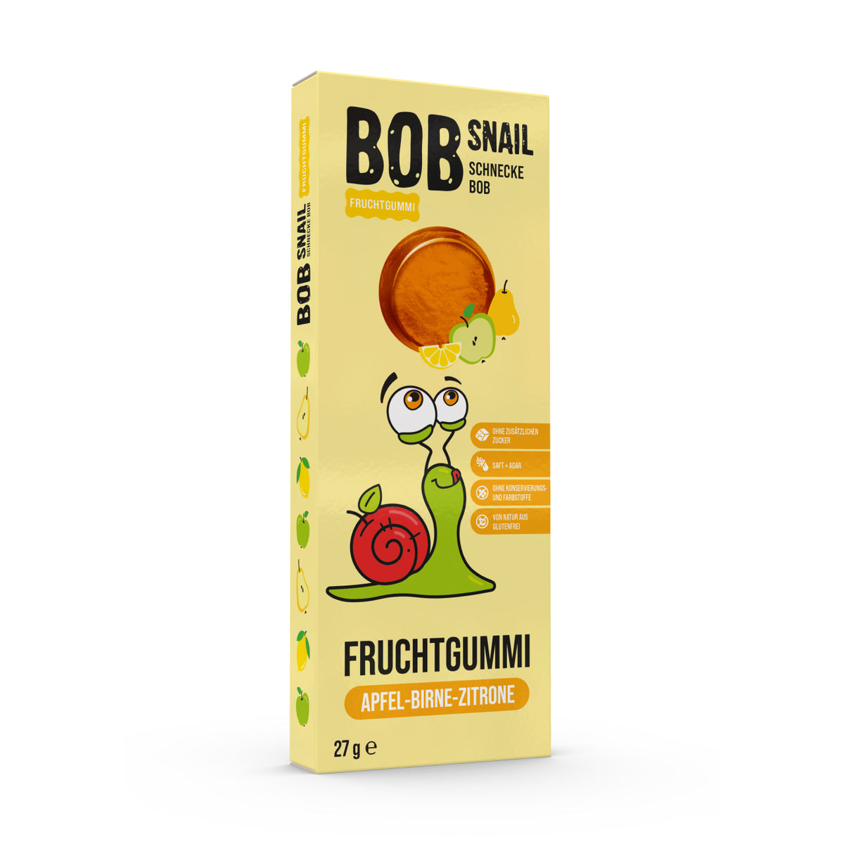 Bob Snail Fruchtgummi Apfel-Birne-Zitrone 27 g