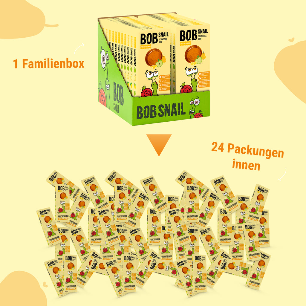 Bob Snail Fruchtgummi Apfel-Birne-Zitrone 27 g