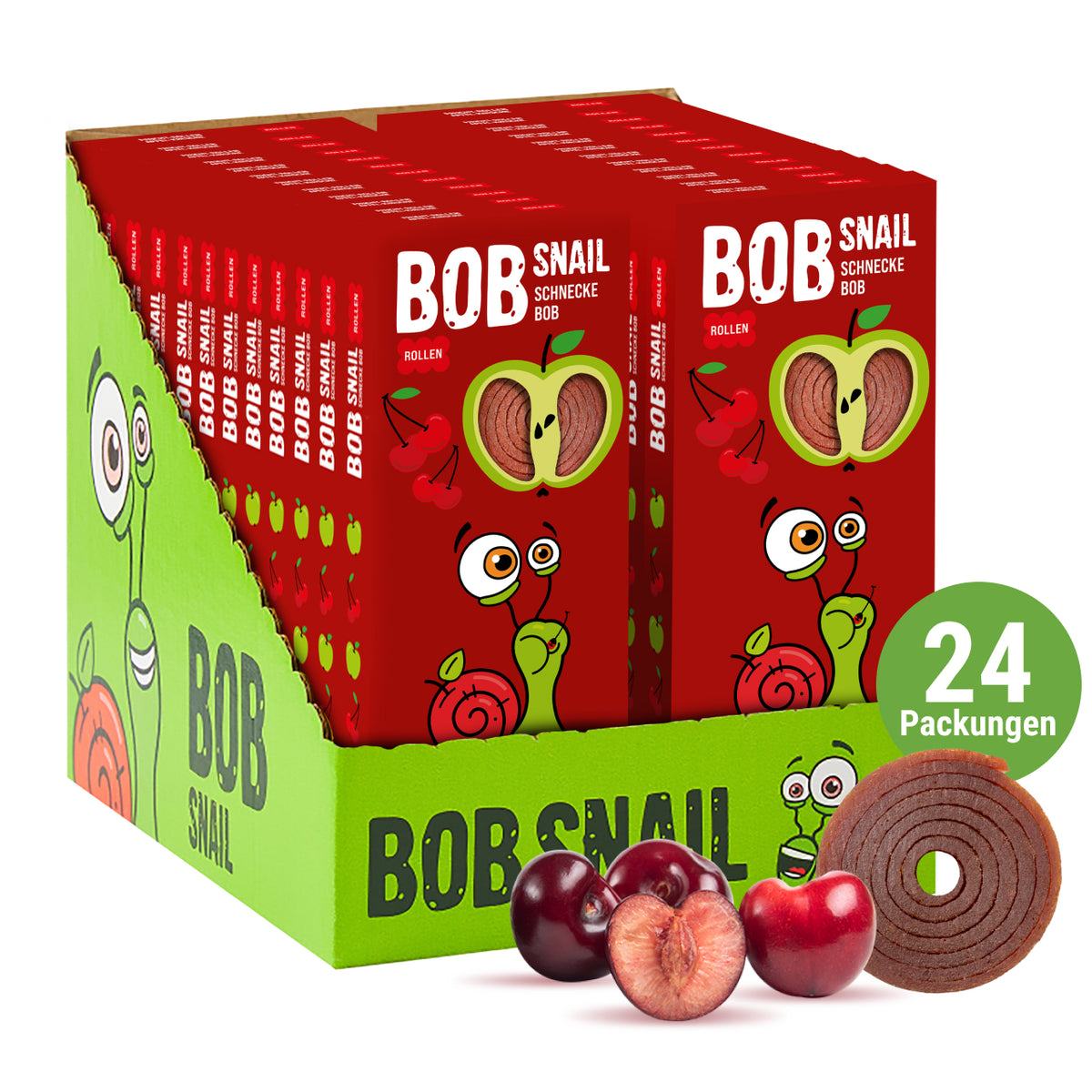 Bob Snail Fruchtrollen Apfel-Kirsche 30 g