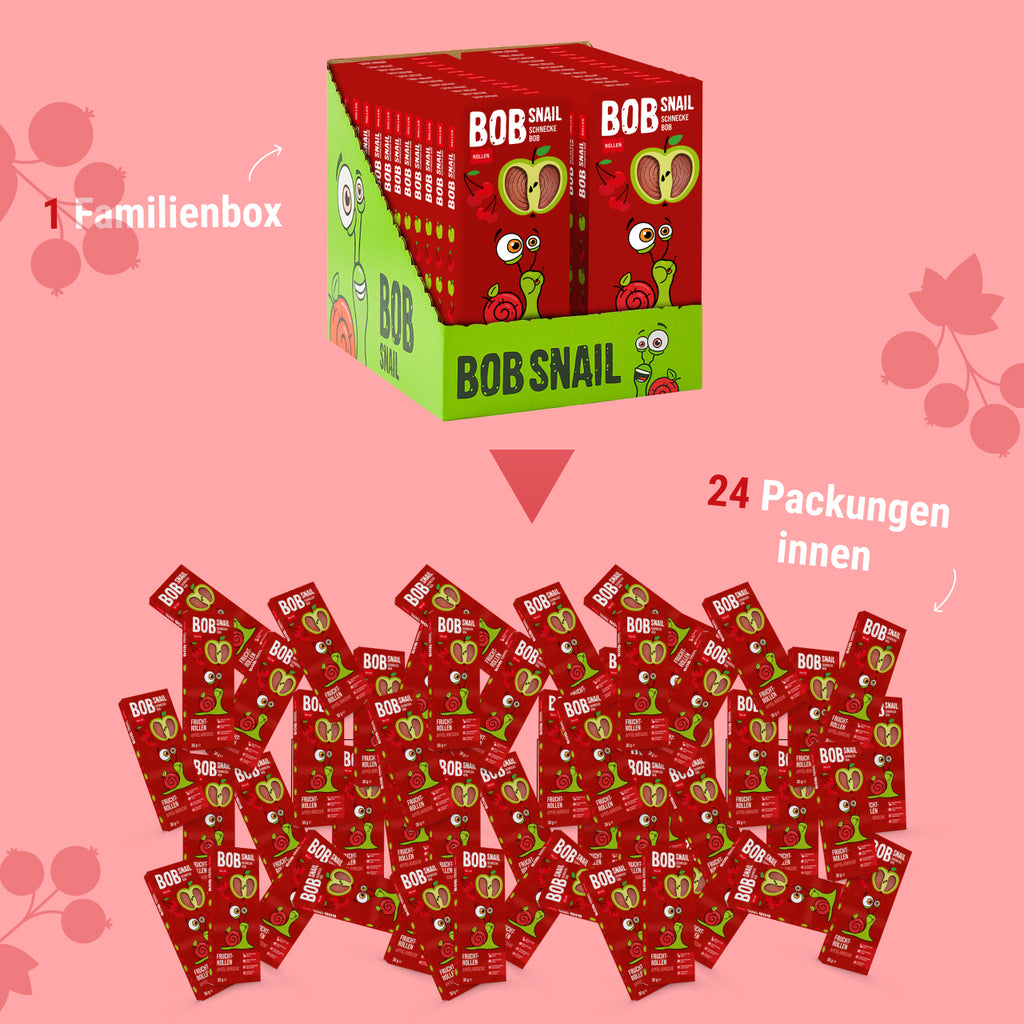 Bob Snail Fruchtrollen Apfel-Kirsche 30 g