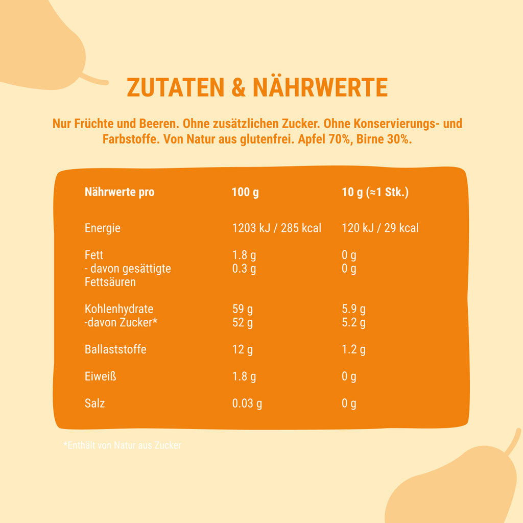 Bob Snail Fruchtrollen Apfel-Birne 30 g