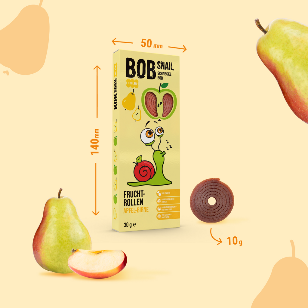 Bob Snail Fruchtrollen Apfel-Birne 30 g