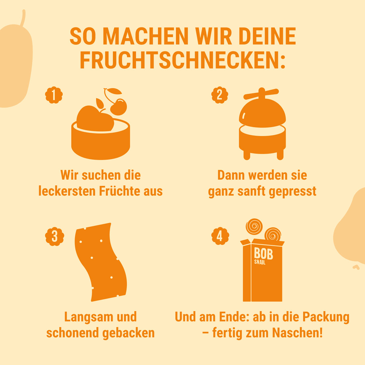 Bob Snail Fruchtrollen Apfel-Birne 30 g