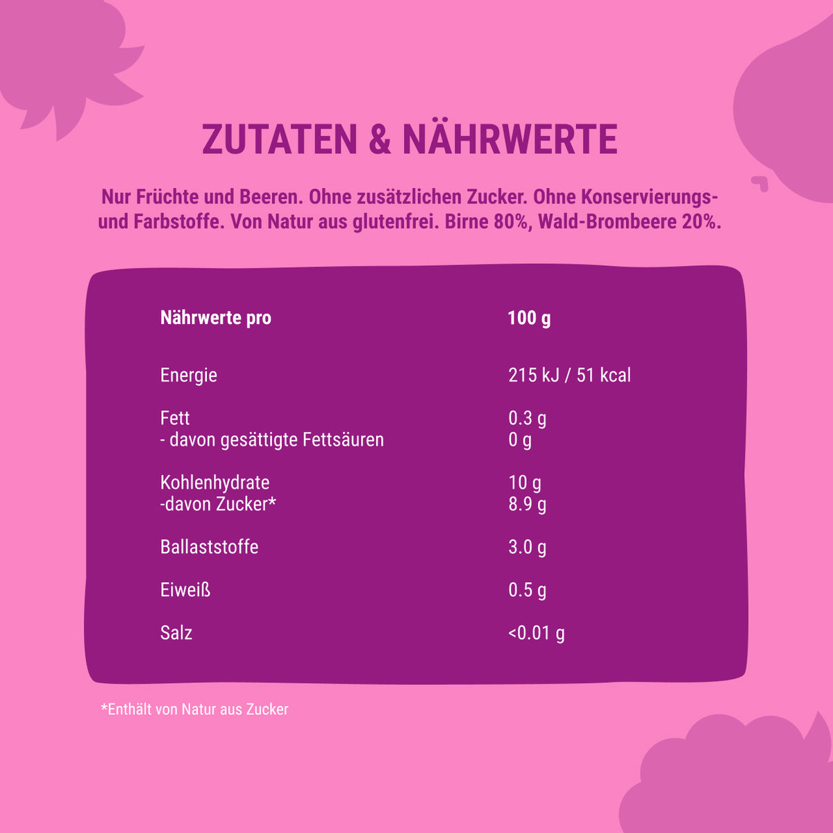 Bob Snail Smoothie Birne-Brombeere 120 ml