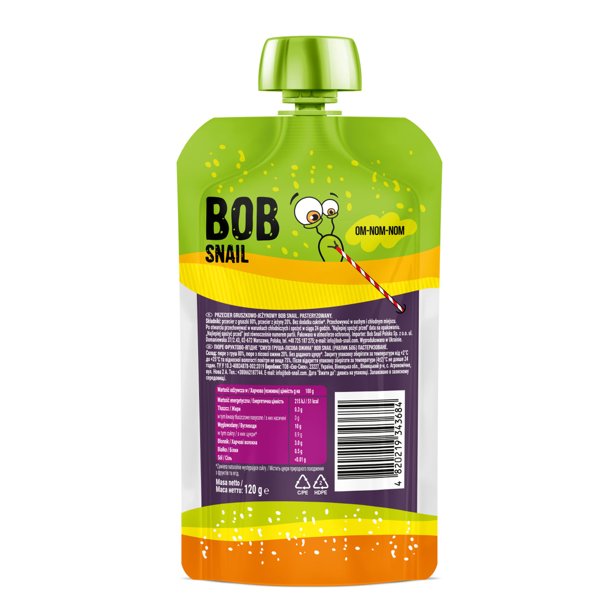 Bob Snail Smoothie Birne-Brombeere 120 ml
