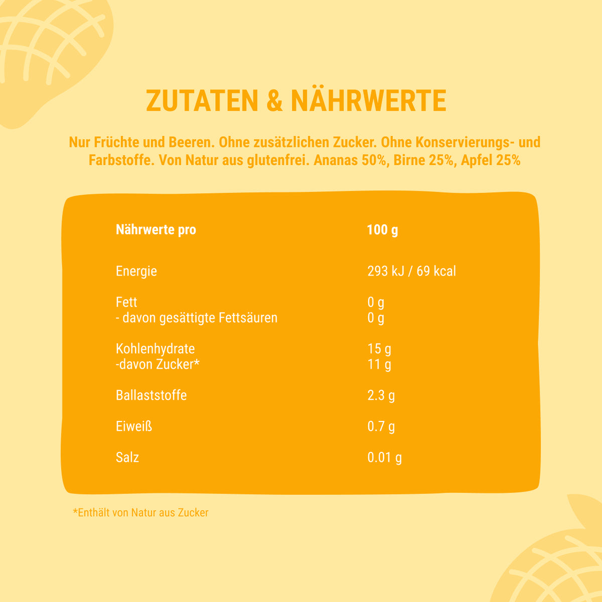 Bob Snail Smoothie Ananas-Birne-Apfel 120 ml