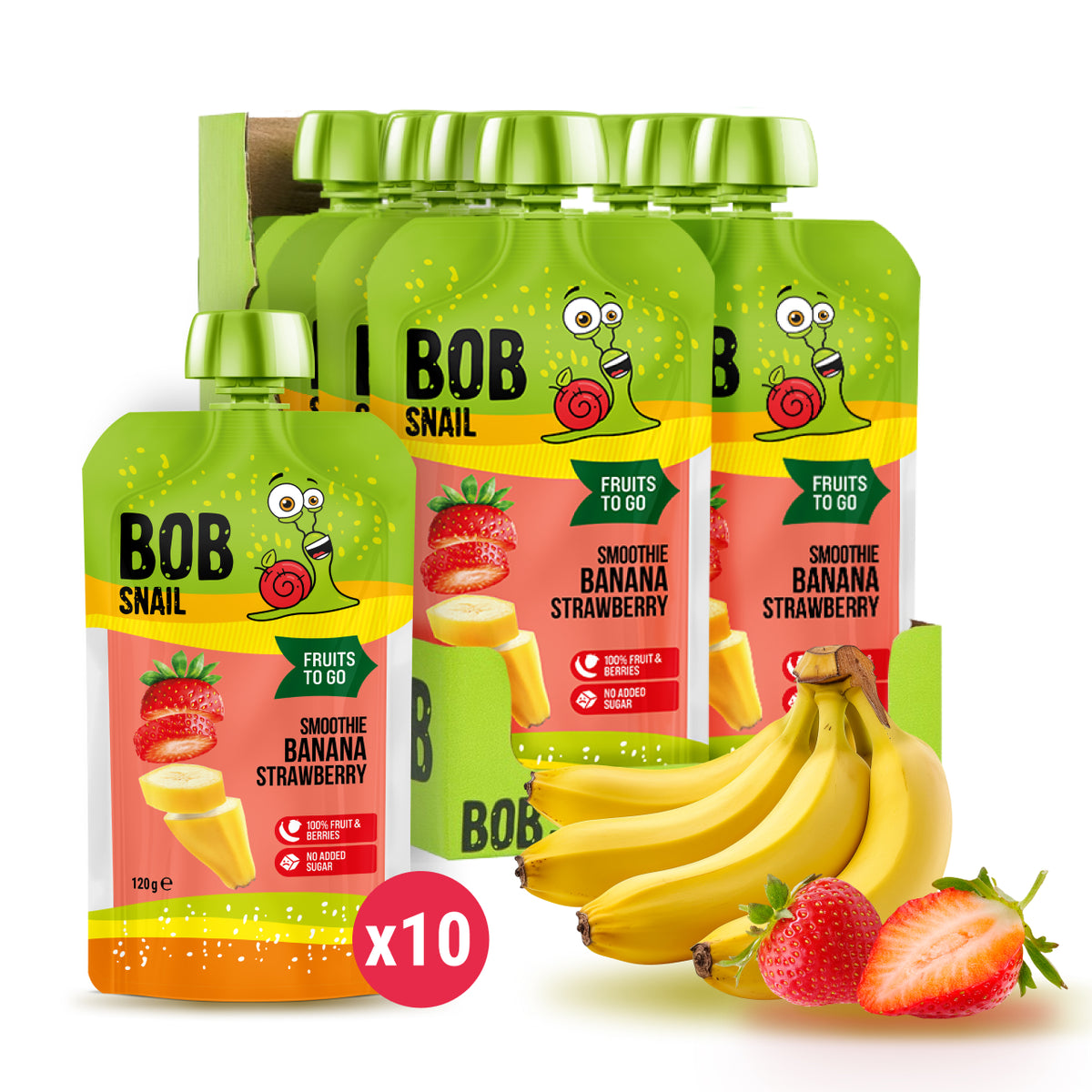 Bob Snail Smoothie Banane-Erdbeere 120 ml