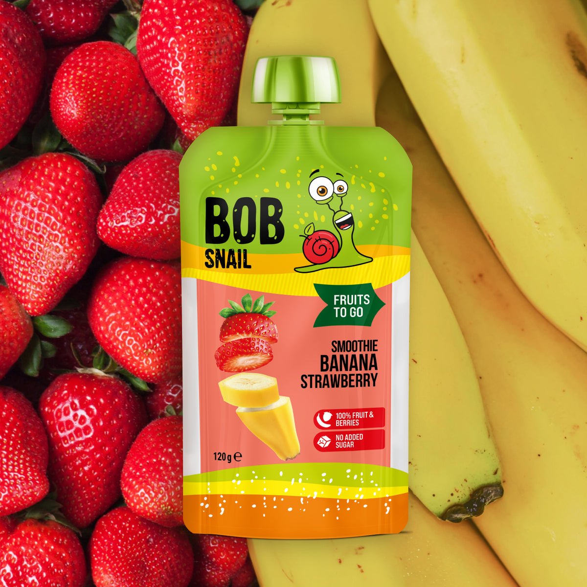 Bob Snail Smoothie Banane-Erdbeere 120 ml