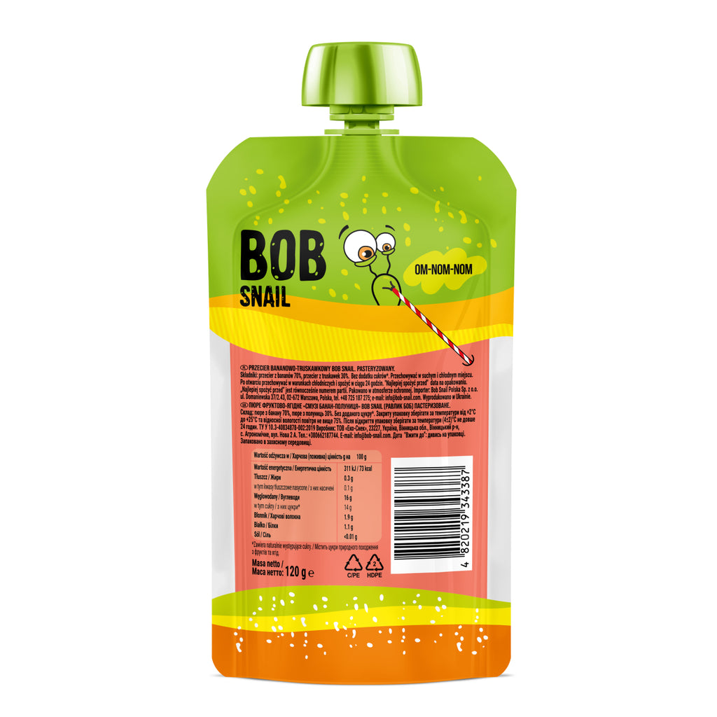 Bob Snail Smoothie Banane-Erdbeere 120 ml