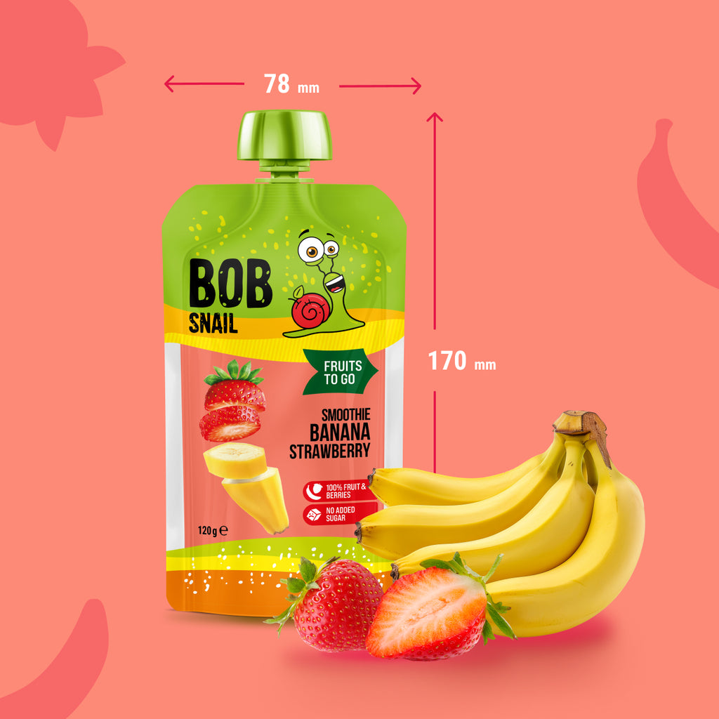 Bob Snail Smoothie Banane-Erdbeere 120 ml