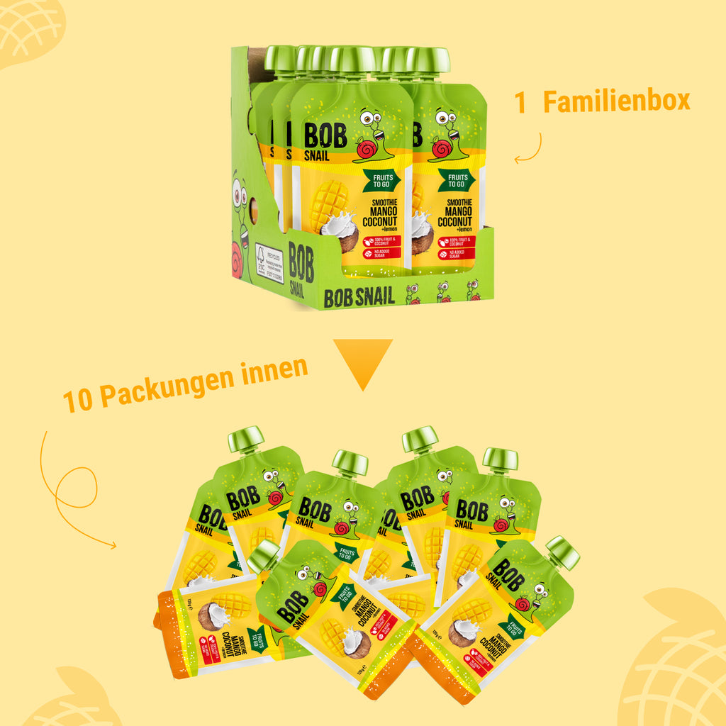 Bob Snail Smoothie Mango-Kokos-Zitrone 120 ml