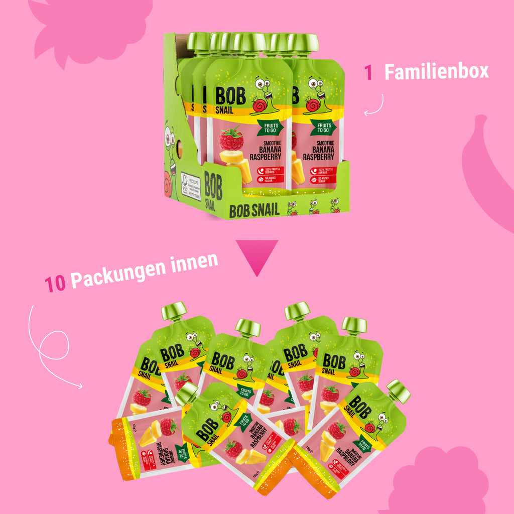 Bob Snail Smoothie Banane-Himbeere 120 ml