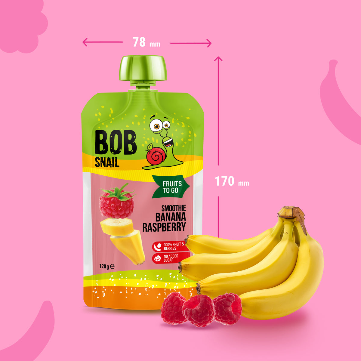 Bob Snail Smoothie Banane-Himbeere 120 ml