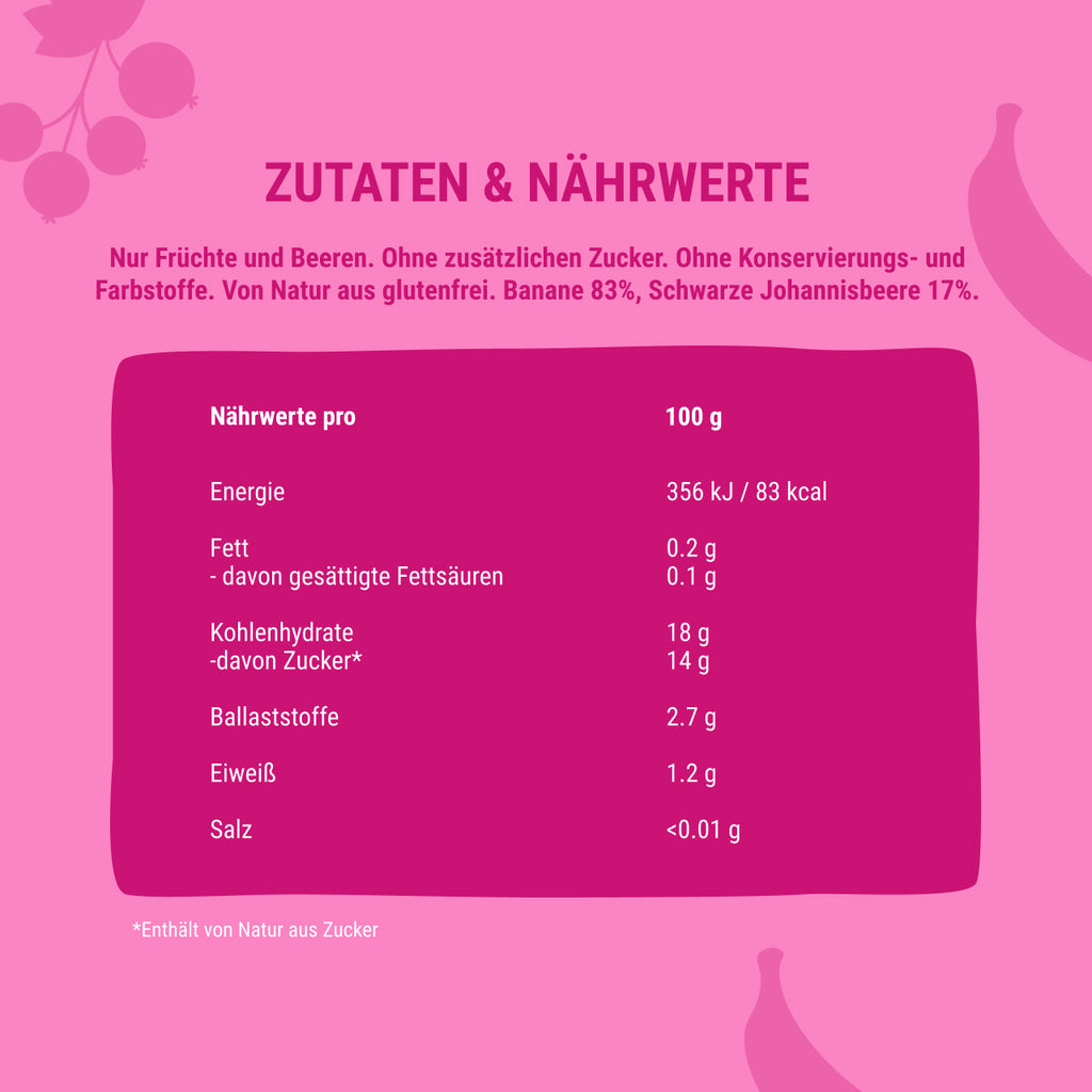 Bob Snail Smoothie Banane-Schwarze Johannisbeere 120 ml