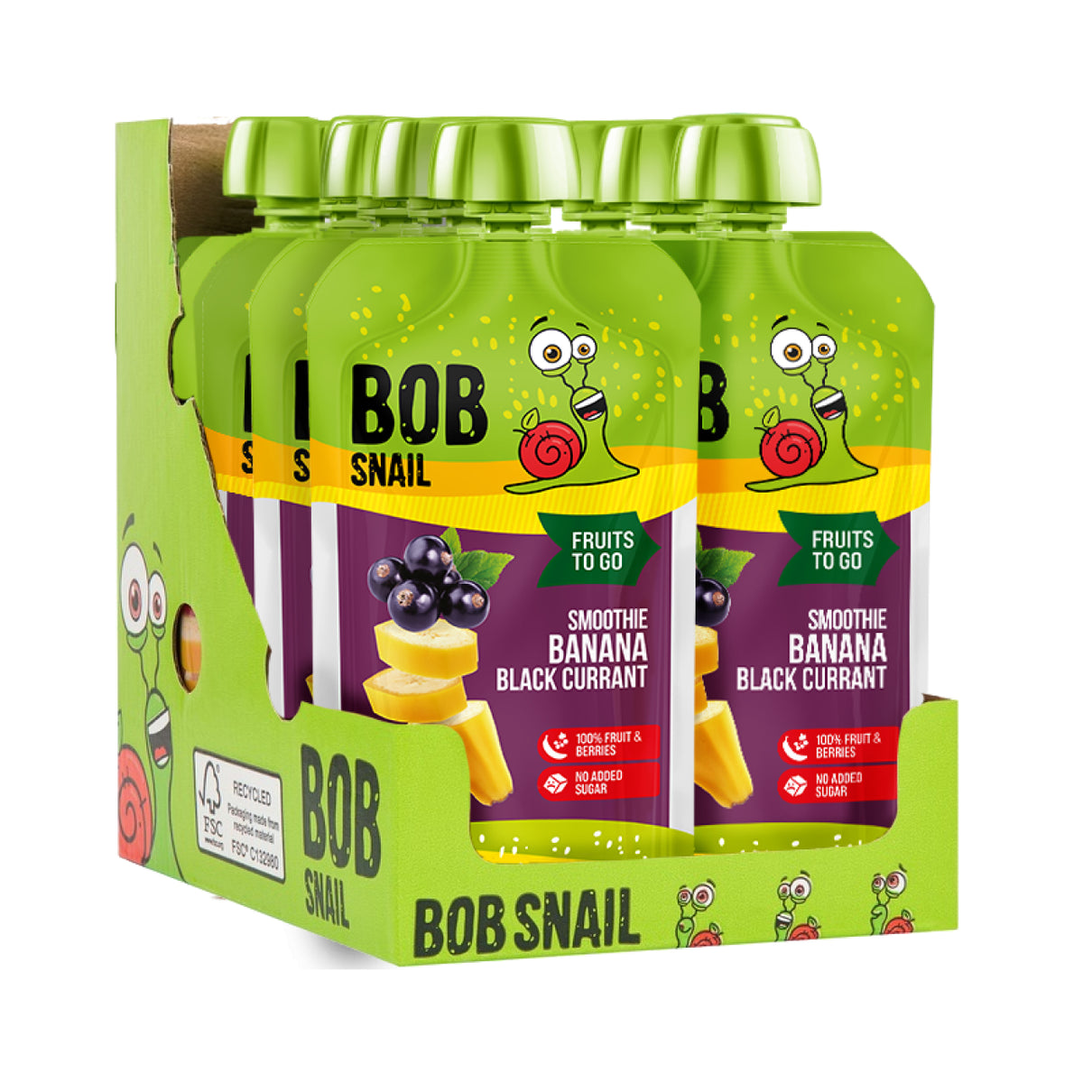 Bob Snail Smoothie Banane-Schwarze Johannisbeere 120 ml