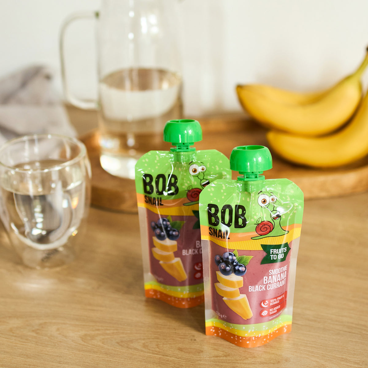 Bob Snail Smoothie Banane-Schwarze Johannisbeere 120 ml