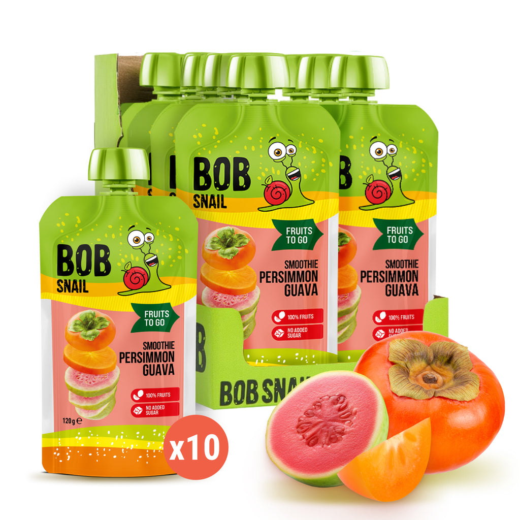 Bob Snail Smoothie Kaki-Guave 120 ml