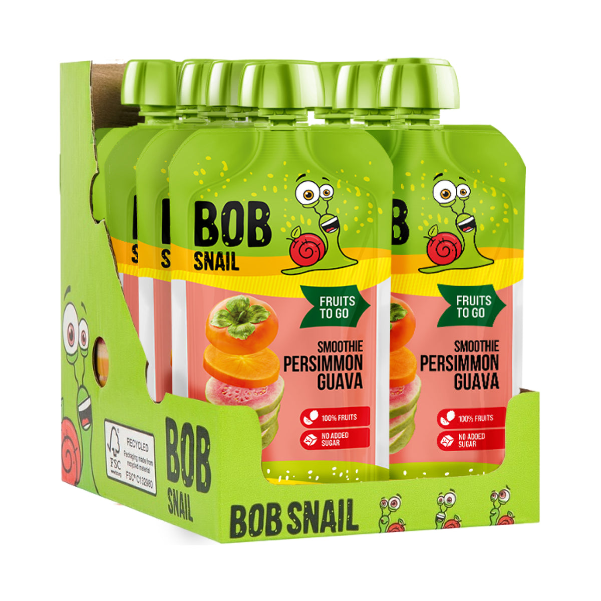 Bob Snail Smoothie Kaki-Guave 120 ml