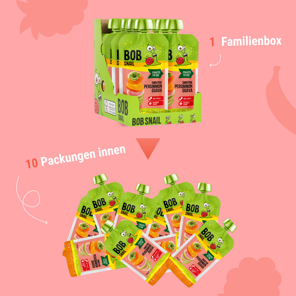 Bob Snail Smoothie Kaki-Guave 120 ml