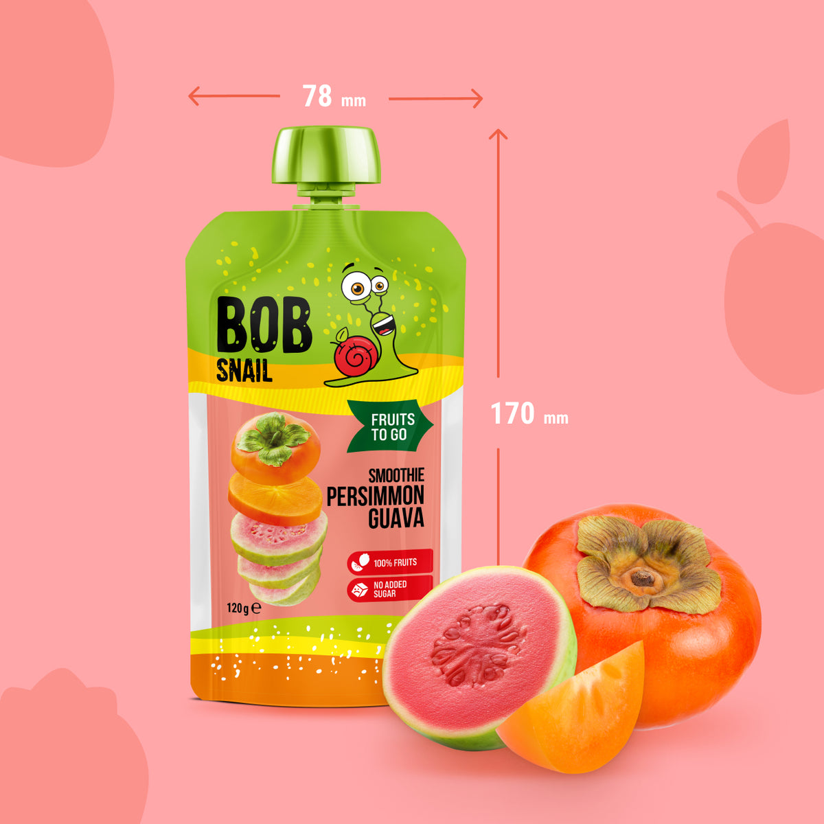 Bob Snail Smoothie Kaki-Guave 120 ml