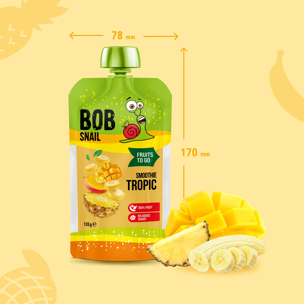 Bob Snail Smoothie Banane-Ananas-Mango (Tropic) 120 ml
